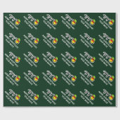 クリスマス小妖精や小人パーソナライズされたソフおもしろいトボール ラッピングペーパー (フラット)