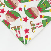 クリスマス小妖精や小人パーソナライズされた フリースブランケット (角)