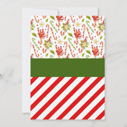 クリスマス小妖精や小人パーティの招待状 招待状 (裏面)