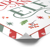 クリスマス小妖精や小人パーティーを採用する ポスター (角)