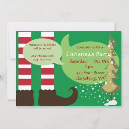 クリスマス小妖精や小人パーティー 招待状