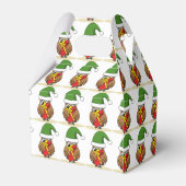 クリスマス小妖精や小人フクロウとプレゼント フェイバーボックス (裏面サイド)