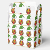 クリスマス小妖精や小人フクロウとプレゼント フェイバーボックス (オープン)