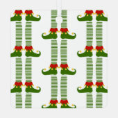 クリスマス小妖精や小人ホリデーファミリーネームフェスティバルおもしろい メタルオーナメント (裏面)