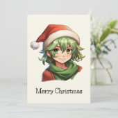 クリスマス小妖精や小人ポートレート シーズンカード (スタンド正面)