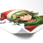 クリスマス小妖精や小人ポートレート ポスター (角)