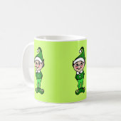 クリスマス小妖精や小人マグ コーヒーマグカップ (正面左)