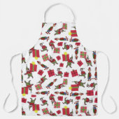 クリスマス小妖精や小人メンシェフエプロン エプロン (正面)