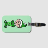 クリスマス小妖精や小人ラゲッジタグ ラゲッジタグ (正面横)