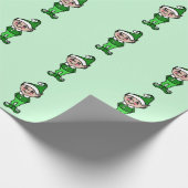 クリスマス小妖精や小人ラッピング紙 ラッピングペーパー (角)