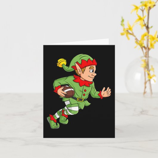 クリスマス小妖精や小人ランニングサッカーのバックボーイズキッズファミ カード (黄色い花)