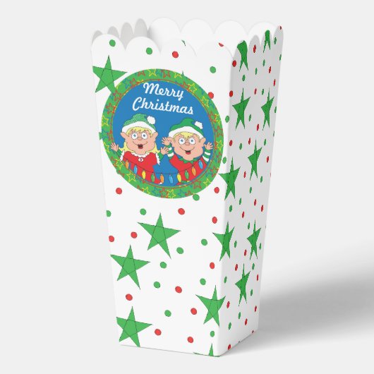 クリスマス小妖精や小人リトルビーフボックス フェイバーボックス (裏面)