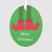 クリスマス小妖精や小人レッグアクリルオーナメント オーナメント (正面)