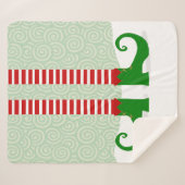 クリスマス小妖精や小人レッグスシェルパブランケット シェルパブランケット (正面(横))