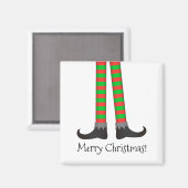 クリスマス小妖精や小人レッグマグネットストライプの – 衣装 マグネット (正面/裏面)