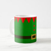 クリスマス小妖精や小人休日 コーヒーマグカップ (正面左)
