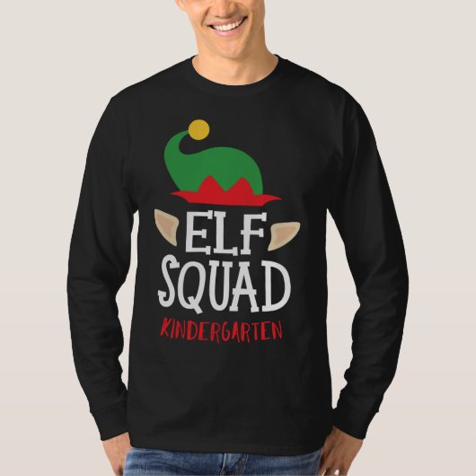 クリスマス小妖精や小人分隊幼稚園先生 Tシャツ (正面)