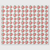 クリスマス小妖精や小人家族4写真そうELFnかわいいことわざ ラッピングペーパー (フラット)