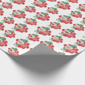 クリスマス小妖精や小人家族4写真そうELFnかわいいことわざ ラッピングペーパー (角)