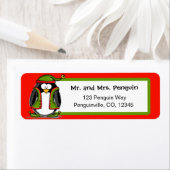 クリスマス小妖精や小人差出人住所ラベル ラベル (インサイチュ)