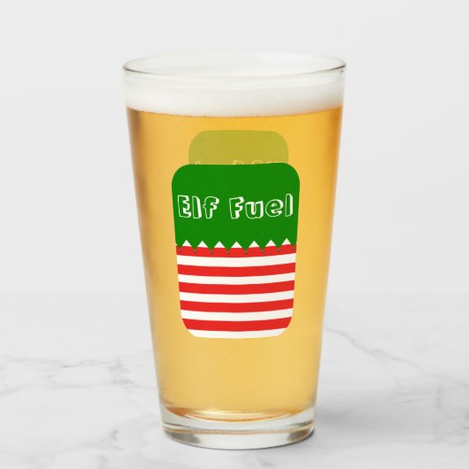 クリスマス小妖精や小人燃料 タンブラーグラス (ドリンク正面)