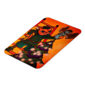 クリスマス小妖精や小人猫 マグネット (左側)