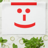 クリスマス小妖精や小人絵文字クリスマスASCII文字アート キッチンタオル (折り畳み)