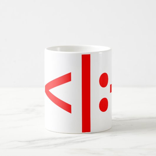 クリスマス小妖精や小人絵文字クリスマスASCII文字アート コーヒーマグカップ (中央)