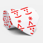 クリスマス小妖精や小人絵文字クリスマスASCII文字アート ネクタイ (ロール)