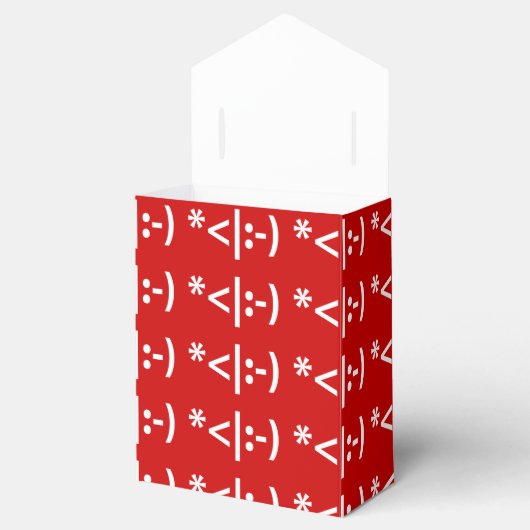 クリスマス小妖精や小人絵文字クリスマスASCII文字アート フェイバーボックス (オープン)