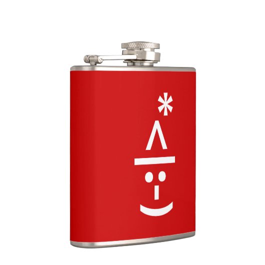 クリスマス小妖精や小人絵文字クリスマスASCII文字アート フラスク (右)