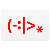 クリスマス小妖精や小人絵文字クリスマスASCII文字アート マグネット (横)