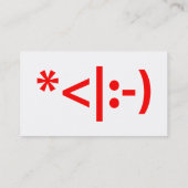 クリスマス小妖精や小人絵文字クリスマスASCII文字アート 名刺 (裏面)