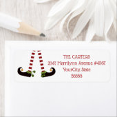 クリスマス小妖精や小人脚 ラベル (インサイチュ)