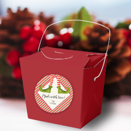 クリスマス小妖精や小人自家製グッズベーキングスモール ラウンドシール