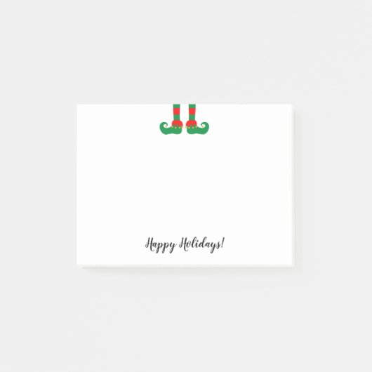 クリスマス小妖精や小人足カスタムスモールホリデー ポストイット (正面)