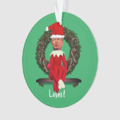 クリスマス小妖精や小人醜い   オーナメント (正面)