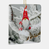 クリスマス小妖精や小人雪の木セラミックオーナメント セラミックオーナメント (右)