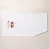 クリスマス小妖精や小人4 Photos家族の名前 バスタオル (バスタオル)