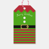 クリスマス小妖精や小人 ギフトタグ (正面)