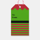 クリスマス小妖精や小人 ギフトタグ (裏面)