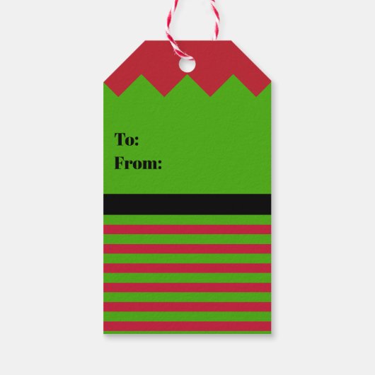 クリスマス小妖精や小人 ギフトタグ (裏面)