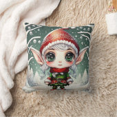 クリスマス小妖精や小人 クッション (ブランケット)