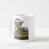 クリスマス小妖精や小人 コーヒーマグカップ (正面左)