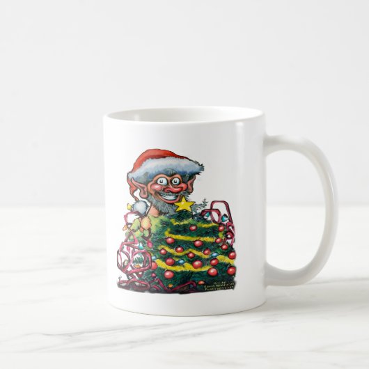 クリスマス小妖精や小人 コーヒーマグカップ (右)