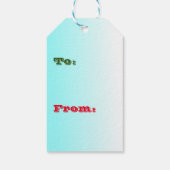 クリスマス小妖精や小人「ピークなし」ギフトラベル ギフトタグ (裏面)