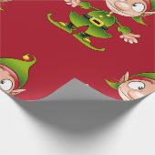 クリスマス小妖精や小人 ラッピングペーパー (角)