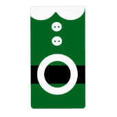 クリスマス小妖精や小人 ラベル (正面)