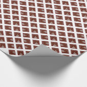 クリスマス小妖精や小人 – レッドヘッドデザイン1 -ファンタジー ラッピングペーパー (角)