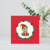 クリスマス小妖精や小人、松のリース、ポインセチア&スター (スタンド正面)